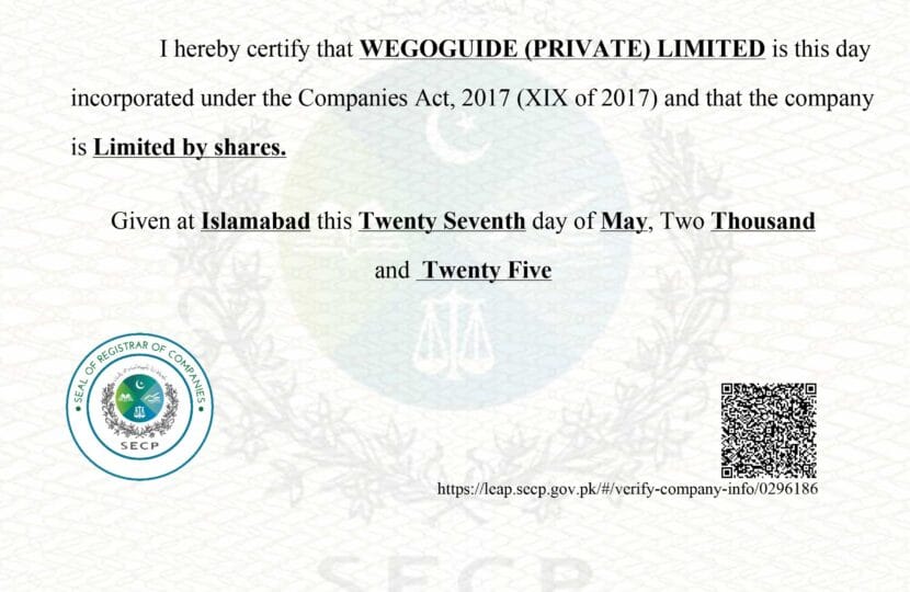 WeGoGuide is Now WEGOGUIDE Private Limited